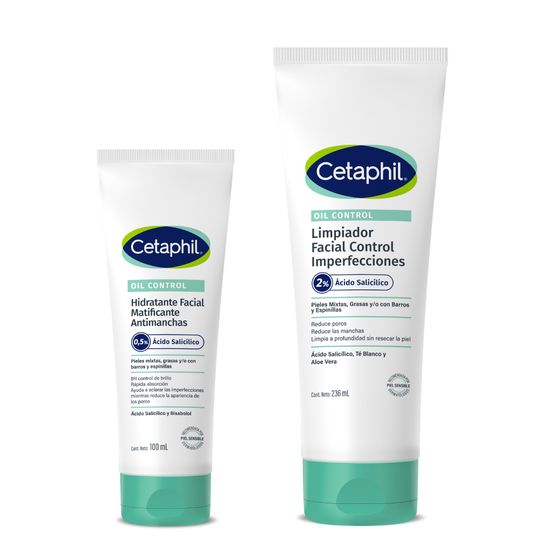 Kit Hidratante Oil Control + Limpiador Facial Oil Control - Cetaphil